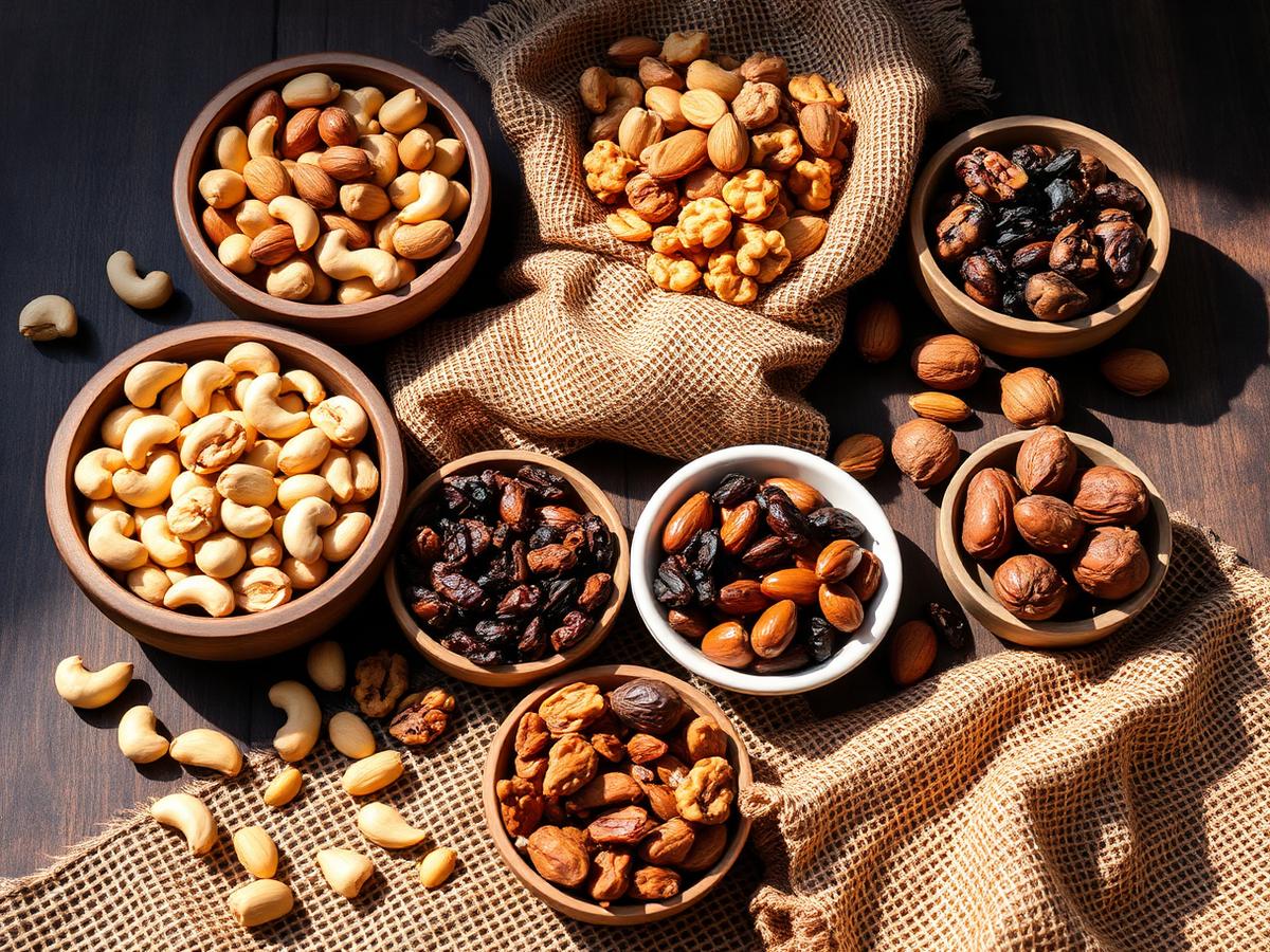Export-grade cashews, almonds and dried fruit in vacuum-packed cartons
